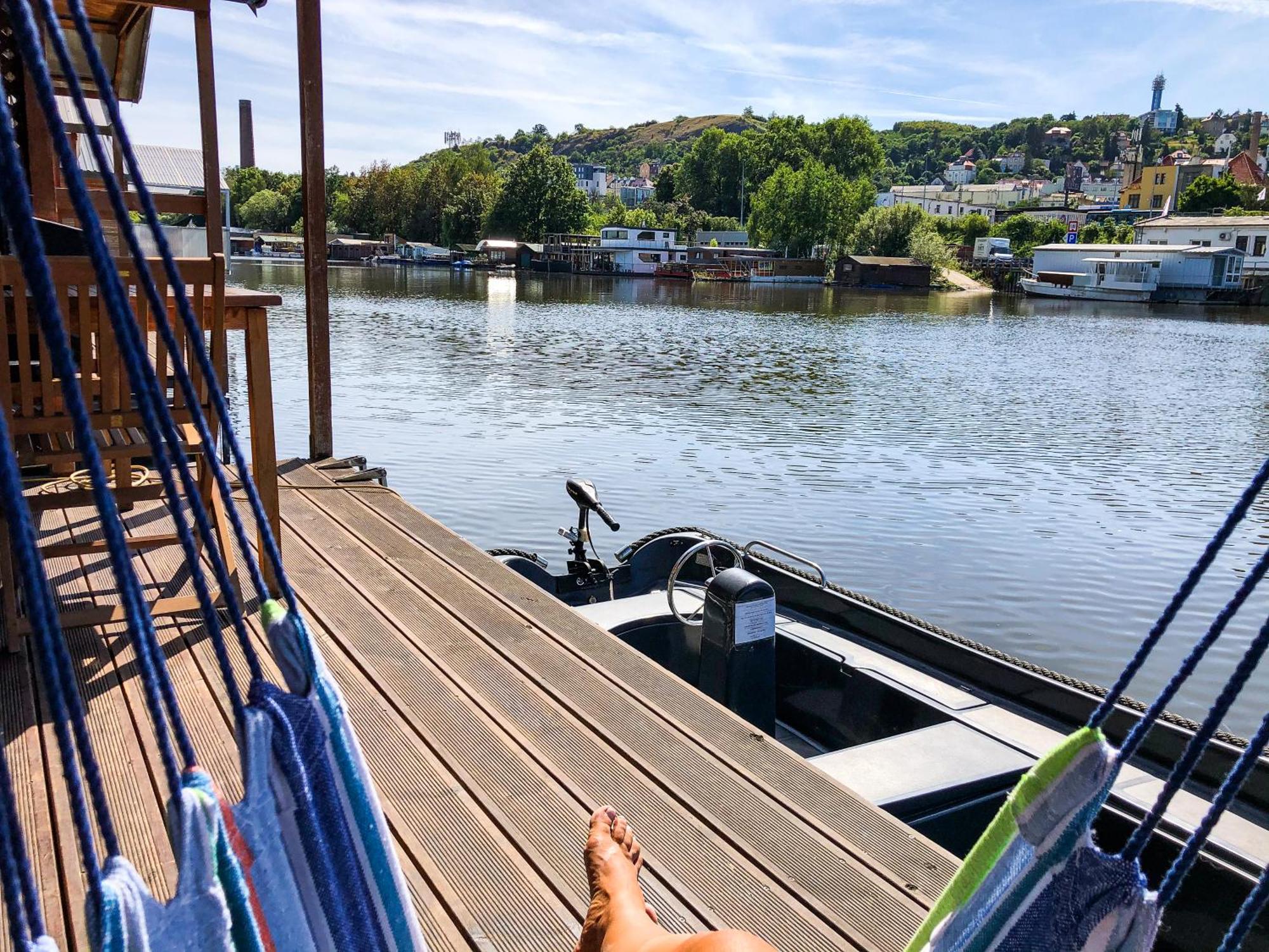 Houseboat Benjamin - Houseboats Benjamin & Franklin 호텔 프라하 외부 사진